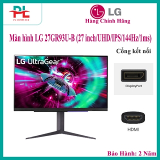 Màn hình máy tính Gaming LG 27GR93U-B (27 inch/UHD/IPS/144Hz/1ms) - Hàng Chính Hãng