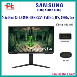 Màn Hình Samsung Odyssey G4 LS25BG400EEXXV | 25 inch, Full HD, IPS, 240Hz, 1ms, Chân công thái học - Hàng Chính Hãng