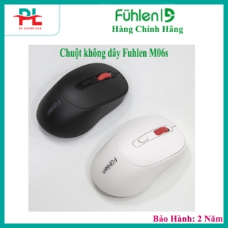 Chuột không dây Fuhlen M06s - Đen | Wireless 2.4G - Hàng Chính Hãng