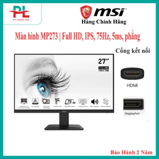 Màn hình 27 inch MSI Pro MP273 | Full HD, IPS, 75Hz, 5ms, phẳng - Hàng Chính Hãng