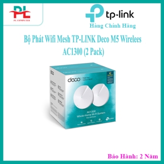 Bộ Phát Wifi Mesh TP-LINK Deco M5 Wirelees AC1300 (2 Pack) - HÀNG CHÍNH HÃNG