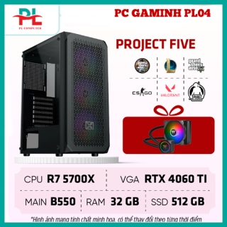 PC Gaming PL04 Project Five 16.16.32 | RTX 4060Ti, AMD