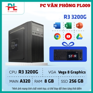 PC Văn Phòng PL009 | R3 3200G/ RAM 8GB/ SSD 256GB, AMD