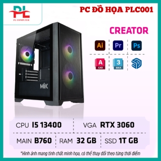 PC Đồ Họa PLC 001  | I5 13400, RTX 3060, Intel