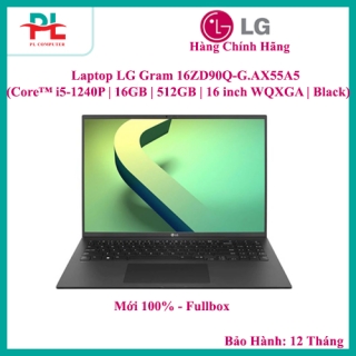 Laptop LG Gram 16ZD90Q-G.AX55A5 (Core™ i5-1240P | 16GB | 512GB | 16 inch WQXGA | Black)