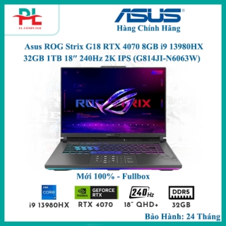 Asus ROG Strix G18 RTX 4070 8GB i9 13980HX 32GB 1TB 18″ 240Hz 2K IPS (G814JI-N6063W)