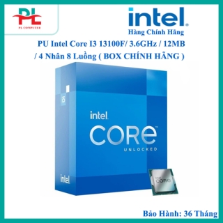 CPU Intel Core I3 13100F/ 3.6GHz / 12MB / 4 Nhân 8 Luồng ( BOX CHÍNH HÃNG