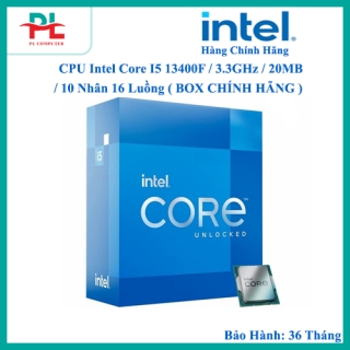 CPU Intel Core I5 13400F / 3.3GHz / 20MB / 10 Nhân 16 Luồng ( BOX CHÍNH HÃNG )