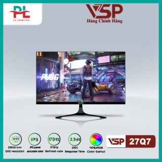 Màn hình Gaming VSP ELSA 27Q7 | 27 inch, 2K, IPS, 170Hz, 2ms, phẳng, đen - Hàng Chính Hãng