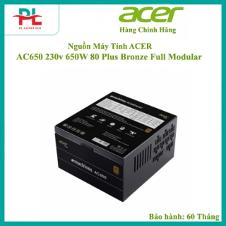 Nguồn ACER AC650 230v 650W 80 Plus Bronze Full Modular - Hàng Chính Hãng