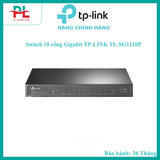 Switch 10 cổng Gigabit TP-LINK TL-SG1210P - Hàng Chính Hãng