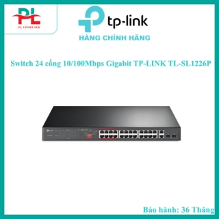 Switch 24 cổng 10/100Mbps Gigabit TP-LINK TL-SL1226P - Hàng Chính Hãng