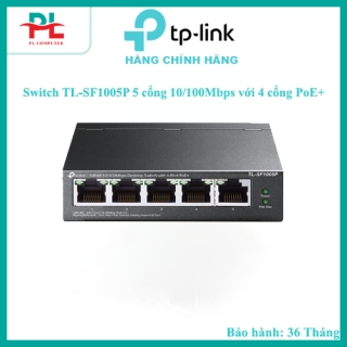 Switch TP-LINK TL-SF1005P 5 cổng 10/100Mbps với 4 cổng PoE+ - Hàng Chính Hãng