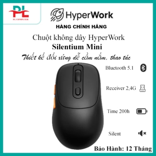 Chuột không dây HyperWork Silentium Mini - Hàng Chính Hãng ( Bảo Hành 12 Tháng)