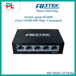 Switch Aptek SG1050 (5 port/ 10/100/1000 Mbps/ Unmanaged) - Hàng Chính Hãng