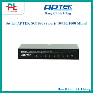 Switch APTEK SG1080 (8 port/ 10/100/1000 Mbps) - Hàng Chính Hãng