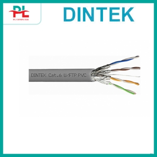 Cáp mạng Dintek Cat 6 FTP 1107-04011 305m bọc nhôm chống nhiễu - HÀng Chính Hãng