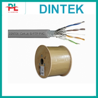 Cáp mạng DINTEK CAT 6 S-FTP 1107-04009 bọc nhôm chống nhiễu - Hàng Chính Hãng