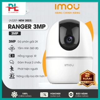 Camera IP Wifi IMOU RANGER 3MP - IPC-A32EP-L 3MP 2K - Đàm Thoại 2 Chiều Loa Lớn - Xoay 360 Độ - Phát Hiện Chuyển Động - Hàng Chính Hãng