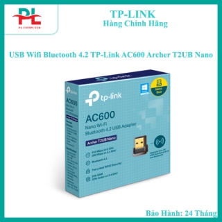 USB Wifi Bluetooth 4.2 TP-Link AC600 Archer T2UB Nano - Hàng Chính Hãng