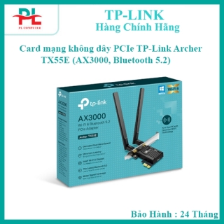 Card mạng không dây PCIe TP-Link Archer TX55E (AX3000, Bluetooth 5.2) - Hàng Chính Hãng