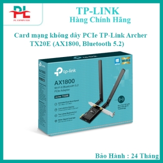 Card mạng không dây PCIe TP-Link Archer TX20E (AX1800, Bluetooth 5.2) - Hàng Chính Hãng