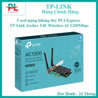 Card mạng không dây PCI Express TP-Link Archer T4E Wireless AC1200Mbps - Hàng Chính Hãng