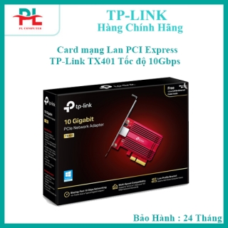 Card mạng Lan PCI Express TP-Link TX401 Tốc độ 10Gbps - Hàng Chính Hãng