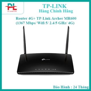 Router 4G+ TP-Link Archer MR600 (1367 Mbps/ Wifi 5/ 2.4/5 GHz/ 4G) - Hàng Chính Hãng