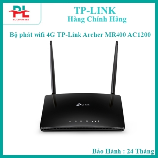 Bộ phát wifi 4G TP-Link Archer MR400 AC1200 - Hàng Chính Hãng