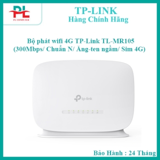 Bộ phát wifi 4G TP-Link TL-MR105 (300Mbps/ Chuẩn N/ Ăng-ten ngầm/ Sim 4G) - Hàng Chính Hãng