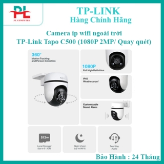 Camera ip wifi ngoài trời TP-Link Tapo C500 (1080P 2MP/ Quay quét) - Hàng Chính Hãng