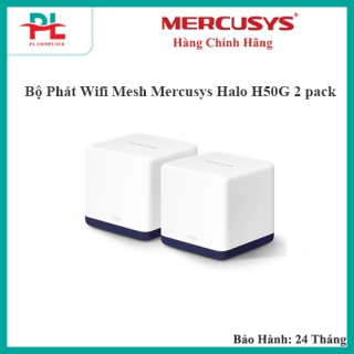 Bộ Phát Wifi Mesh Mercusys Halo H50G 2 pack - Hàng Chính Hãng