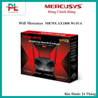 Bộ phát WiFi 6 MERCUSYS MR70X chuẩn tốc độ AX1800 - Hàng Chính Hãng