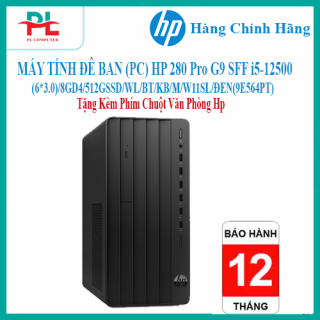 MÁY TÍNH ĐỂ BÀN (PC) HP 280 Pro G9 SFF i5-12500(6*3.0)/8GD4/512GSSD/WL/BT/KB/M/W11SL/ĐEN(9E564PT)