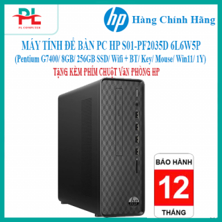 MÁY TÍNH ĐỂ BÀN PC HP S01-PF2035D 6L6W5PA (Pentium G7400/ 8GB/ 256GB SSD/ Wifi + BT/ Key/ Mouse/ Win11/ 1Y)