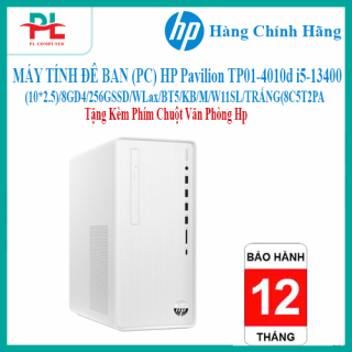 MÁY TÍNH ĐỂ BÀN (PC) HP Pavilion TP01-4010d i5-13400(10*2.5)/8GD4/256GSSD/WLax/BT5/KB/M/W11SL/TRẮNG(8C5T2PA)