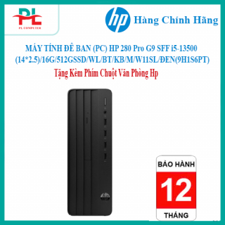 MÁY TÍNH ĐỂ BÀN (PC) HP 280 Pro G9 SFF i5-13500(14*2.5)/16G/512GSSD/WL/BT/KB/M/W11SL/ĐEN(9H1S6PT)