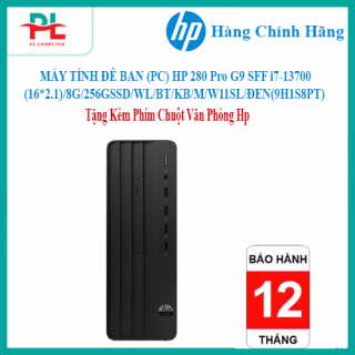 MÁY TÍNH ĐỂ BÀN (PC) HP 280 Pro G9 SFF i7-13700(16*2.1)/8G/256GSSD/WL/BT/KB/M/W11SL/ĐEN(9H1S8PT)