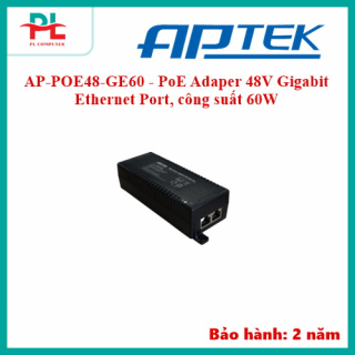 AP-POE48-GE60 - PoE Adaper 48V Gigabit Ethernet Port, công suất 60W