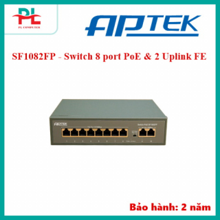 SF1082FP - Switch 8 port PoE & 2 Uplink FE