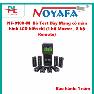 NF-8108-M  Bộ Test Dây Mạng có màn hình LCD hiển thị (1 bộ Master , 8 bộ Remote)