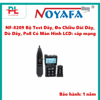 NF-8209 Bộ Test Dây, Đo Chiều Dài Dây, Dò Dây, PoE Có Màn Hình LCD: cáp mạng