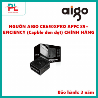 NGUỒN AIGO CK650XPRO APFC 85+ EFICIENCY (Capble đen dẹt) CHÍNH HÃNG