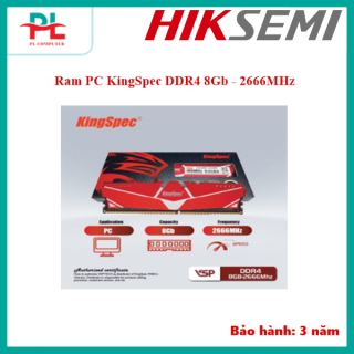 Ram PC KingSpec DDR4 8Gb - 2666MHz