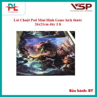 Lót Chuột Pad Mini Hình Game kích thước 26x21cm dày 3 li