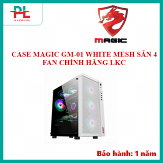 CASE MAGIC GM-01 WHITE MESH SẴN 4 FAN CHÍNH HÃNG LKC