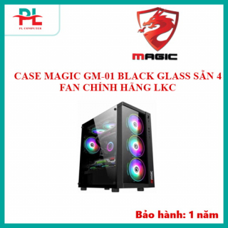 CASE MAGIC GM-01 BLACK GLASS SẴN 4 FAN CHÍNH HÃNG LKC