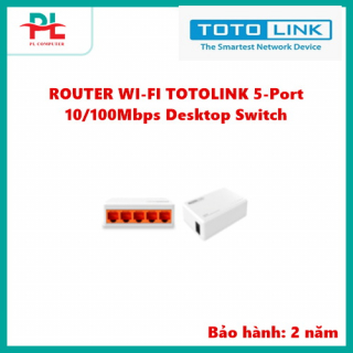 ROUTER WI-FI TOTOLINK 5-Port 10/100Mbps Desktop Switch