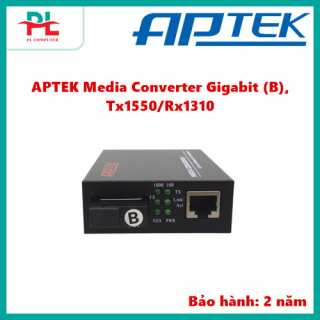 APTEK Media Converter Gigabit (B), Tx1550/Rx1310